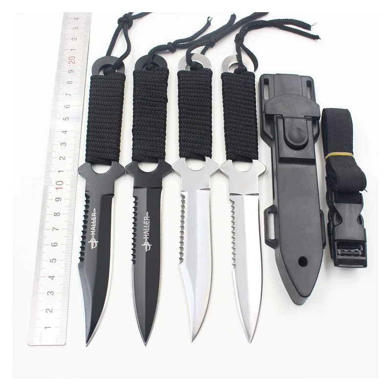 

Hysenss Pocket Survival Knife The Multi Stainless Steel Fixed Hunting Outdoor Diving Hunting Stainless Steel Knives & Sheath