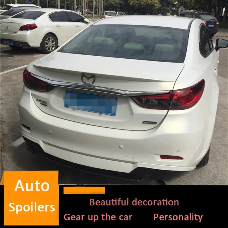 Спойлер для Mazda 6 2014 2019 Mazda6 ATENZA спортивный ABS Материал заднее крыло автомобиля