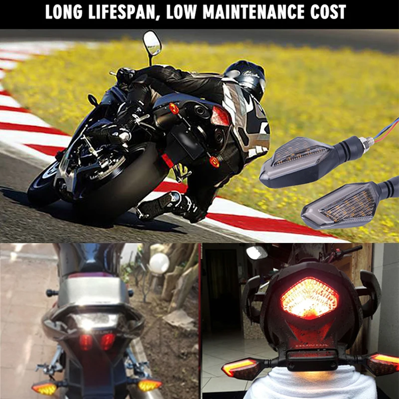 2 шт. сигнал поворота DRL Белый Янтарный Синий Красный для Suzuki M109R bmw f800r honda msx 125 yamaha