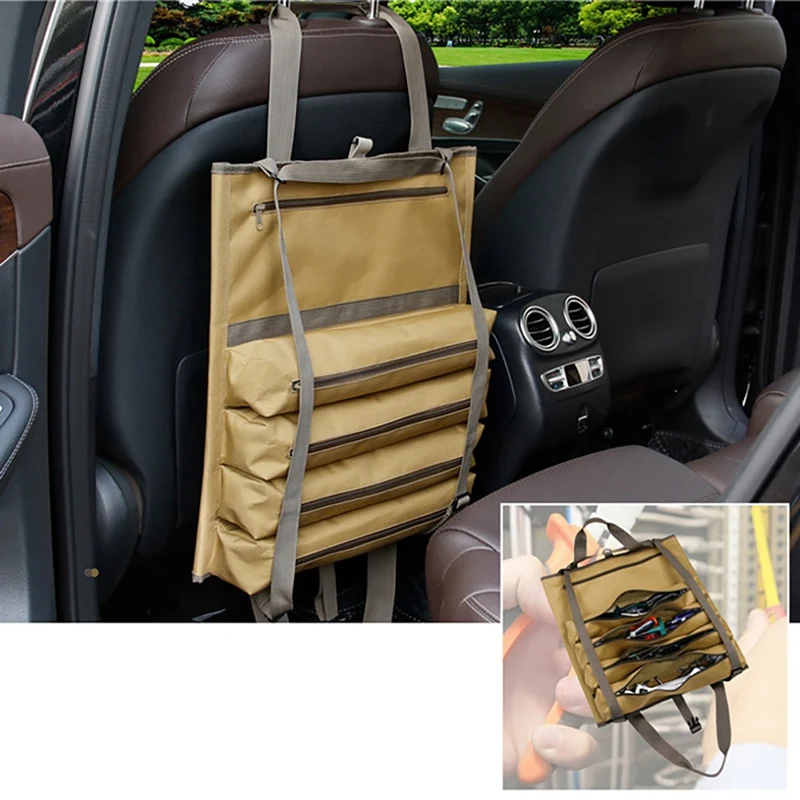 Pаспродажа Автомобильная сумка для инструментов, органайзер большой вместимости, портативный складной, на молнии, для ремонта болтов, молотов