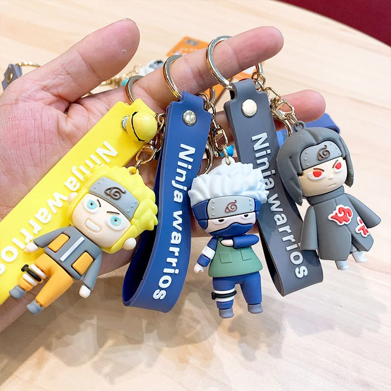 akatsuki itachi keychain anime accessories narutos figure phone chain work id card bag lanyard cartoon doll women jewelry gift free global shipping