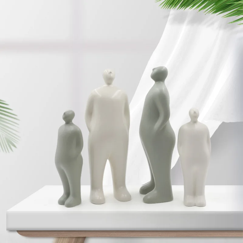 

Современное маленькое свежее керамическое портретное украшение для гостиной, обеденного стола, винного шкафа, украшение для рабочего стол...