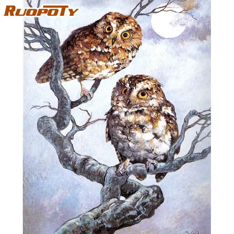 

RUOPOTY Cow 60x75cm Painting By Numbers Animals DIY Pictures By Numbers On Canvas Frameless Digital Painting DIY Home Decor