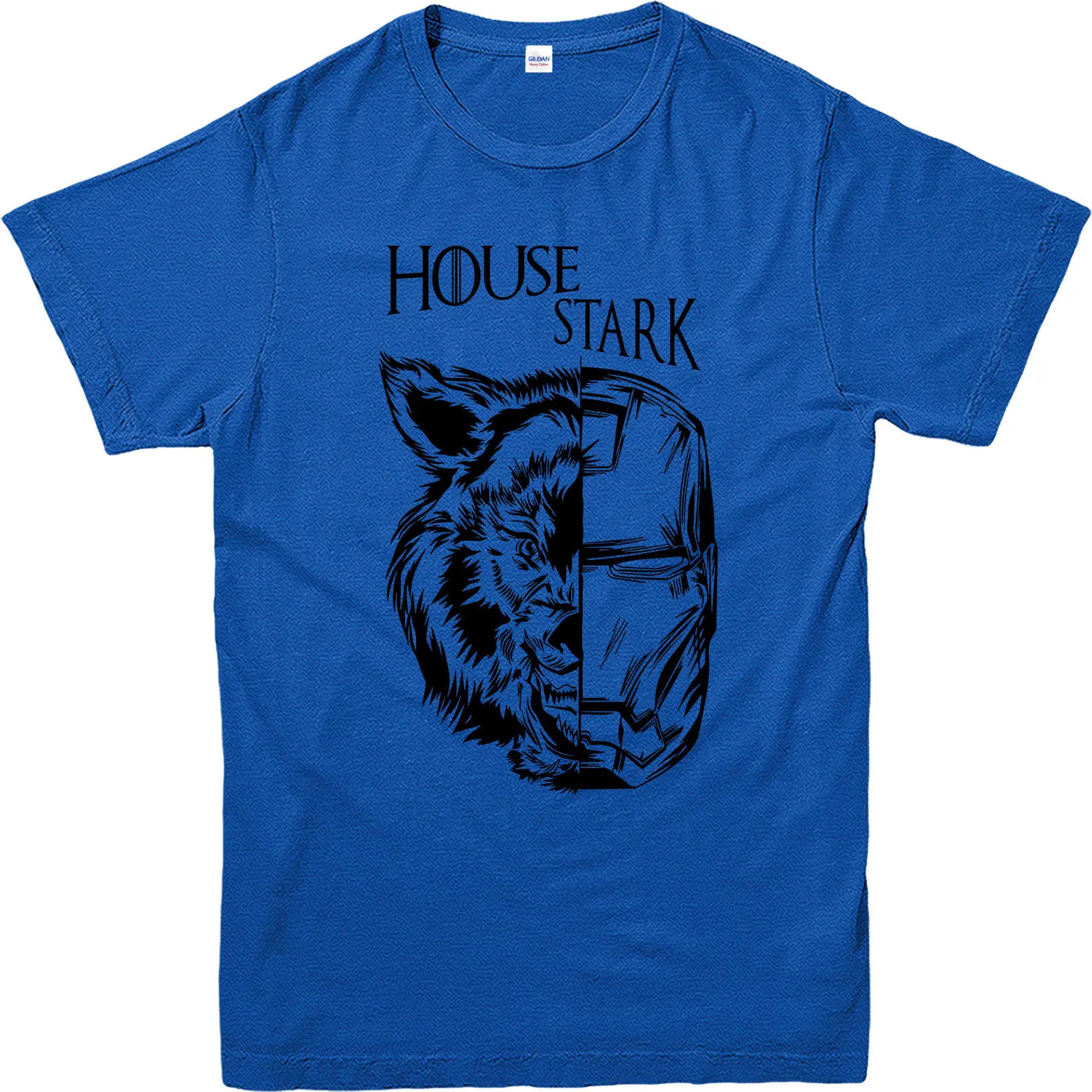 Футболка Игра престолов Железный человек подарок Дом Старка унисекс для