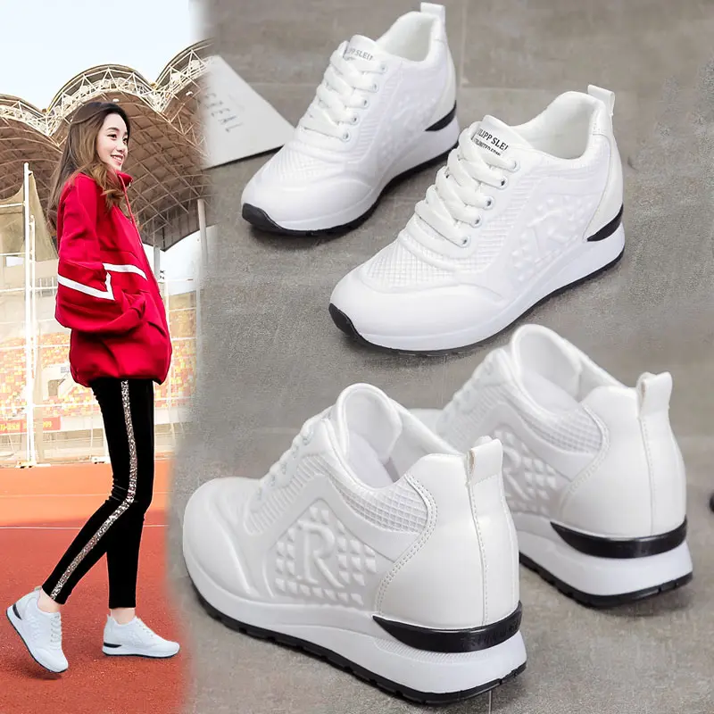 Кроссовки YeddaMavis женские на высокой платформе повседневная обувь для тренировок