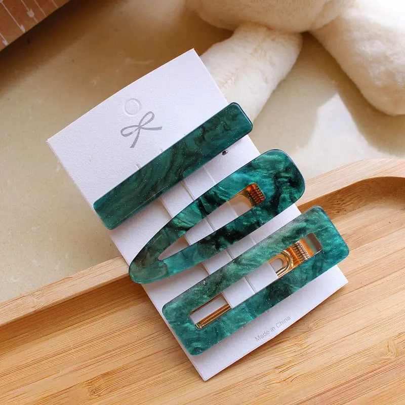 

New arrivals Fashion Simple Hairpins Acrylic Leopard Print Word Clips for Women Girls Side Clip Headwear Hairpin Headdress Tool