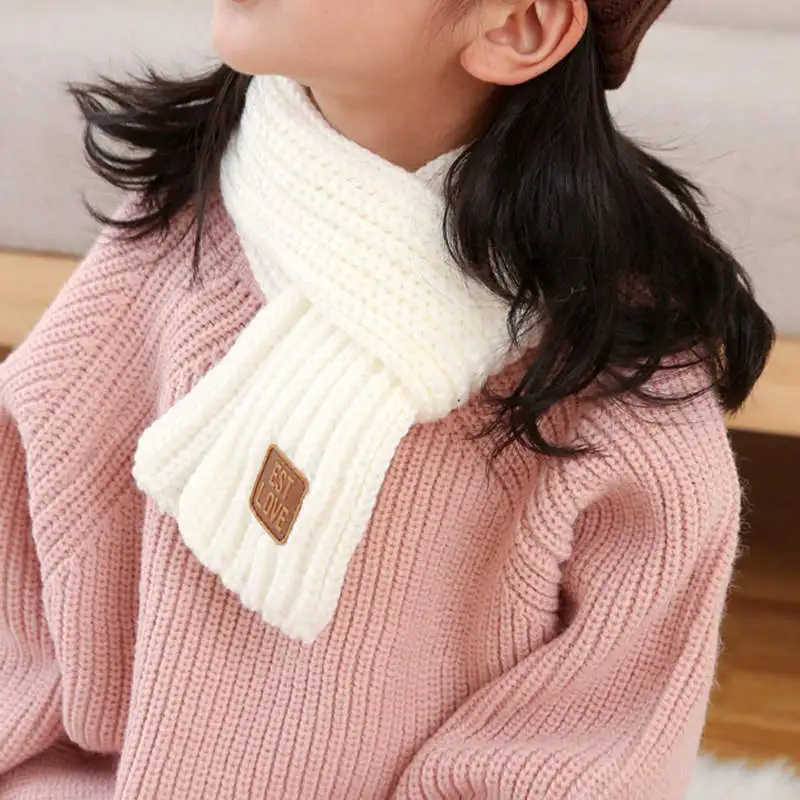 BalleenShiny/зимние детские шарфы Теплый шарф для маленьких мальчиков и девочек