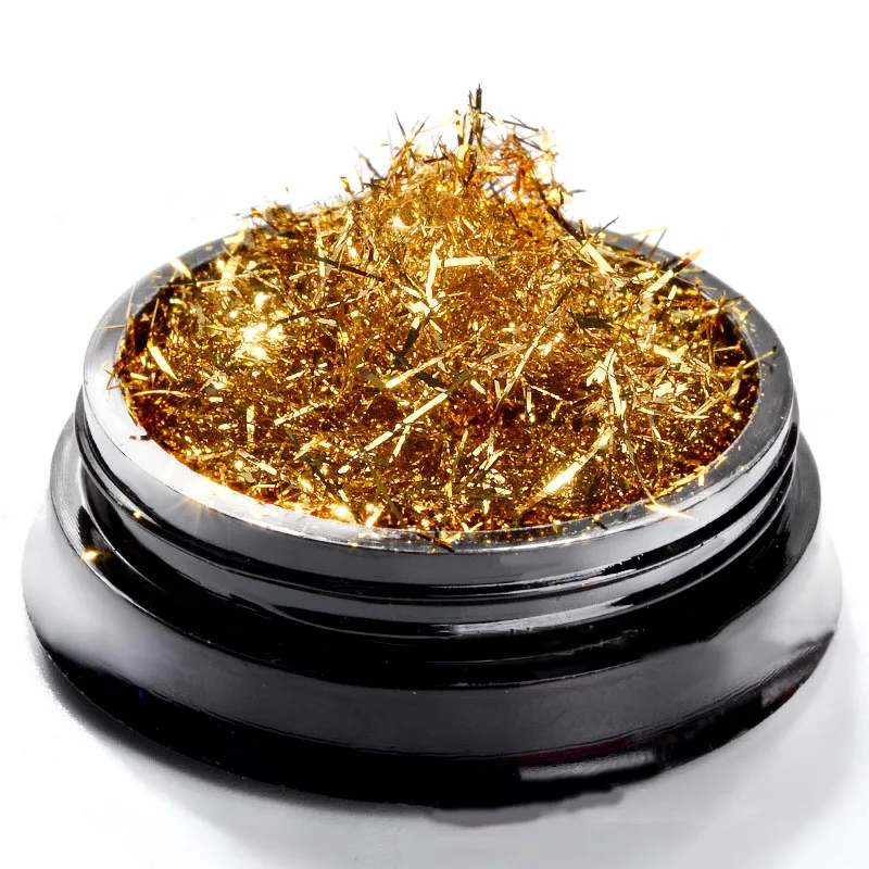 Kalvaro Fashion Nail Art Magic Mirror Powder Gold Silver Silk Strips Really Bright High-gloss Foil 6 Colors | Красота и здоровье