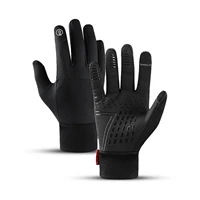 outdoor autumn winter men women anti splashing warmth and windproof sports touch screen bicycle riding ski gloves