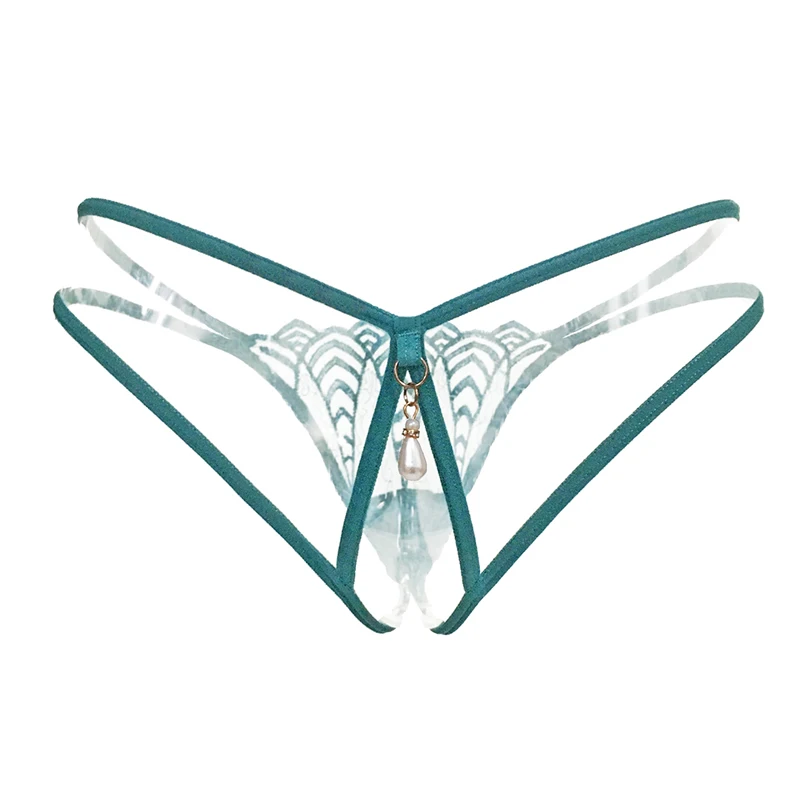 

Sexy Lace Embroidered Panties Women Erotic Lingerie Thong Temptation Transparent Low-Waist Mesh G-String Briefs Lady Underpants