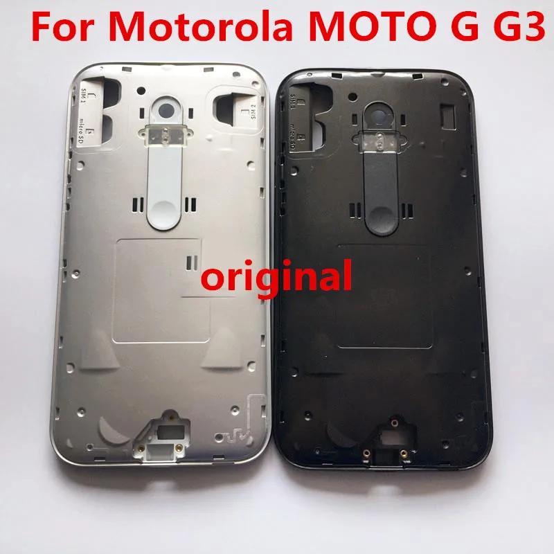 Placa frontal central Original, carcasa de marco de bisel medio para Motorola MOTO G G3 XT1540 /1541/1543 con herramientas-0