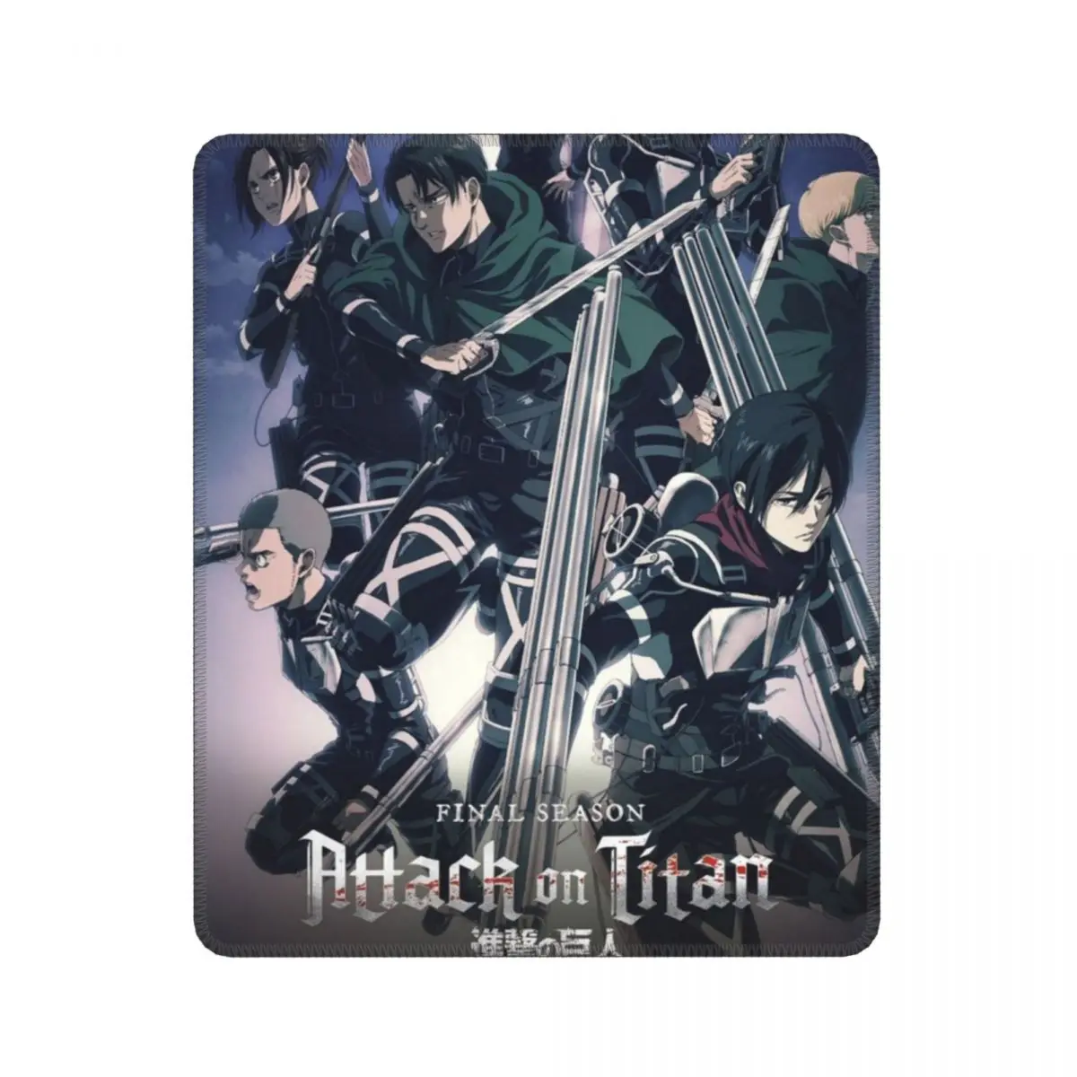 

Attack On Titan Final Season Best Anime Gaming Mouse Pad Levi Eren Shingeki no Kyojin Mat Pads Rubber Office Home Deco Mat