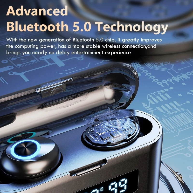 TWS Bluetooth 5 0 наушники стерео беспроводные с микрофоном геймерская гарнитура мини