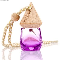 perfume pendant color perfume empty bottle car creative diy pendant glass keychain auto transparent decoration lucky crystal