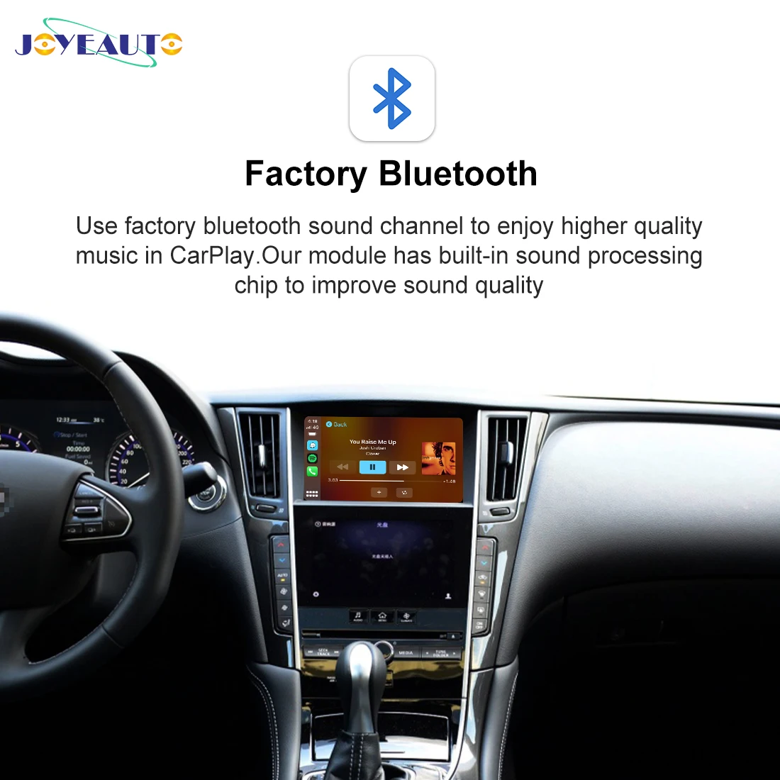 저렴한 JOYEAUTO 무선 애플 Carplay 안드로이드 자동 인피니티 Q50 QX50 Q50L Q60 QX60 Q70 애프터 마켓 자동차 플레이 업 그레 이드 개조 키트