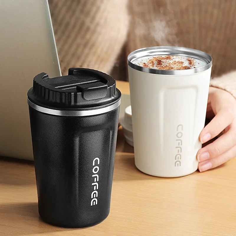 

Double Stainless steel Coffee Mug Thickened Big Car Thermos Mug Travel Thermo Cup Thermosmug For Gifts 510/380ML Thermos Flask