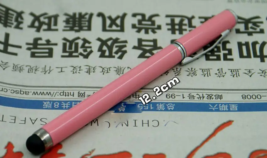 500pcs Wholesale  2 In1 Touch Screen Stylus Pen+Ballpoint Pen for IPad IPhone Tablet Smartphone Capacitor Touch Pens Stylus