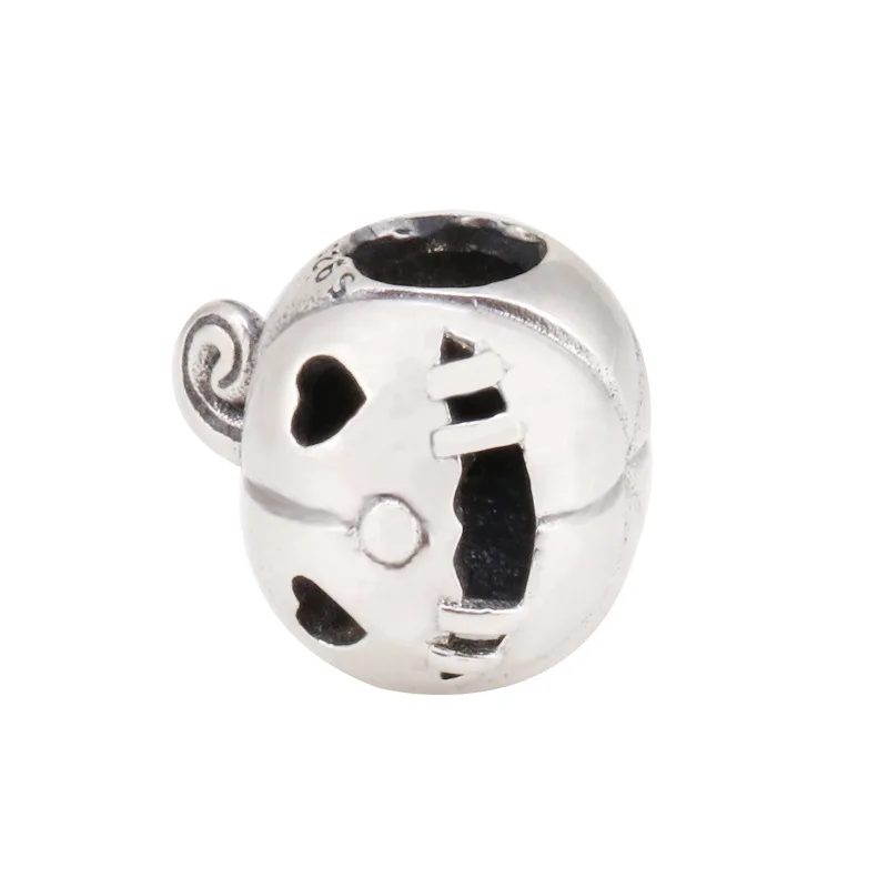 

Bewill Authentic 925 Silver Halloween cute pumpkin head personality fun beads Fit Original charms Bracelet Necklace Pendant
