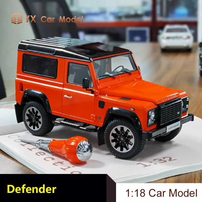 

LCD 1:18 Land Rover Defender 90 Defender D90 V8 внедорожная модель автомобиля из сплава