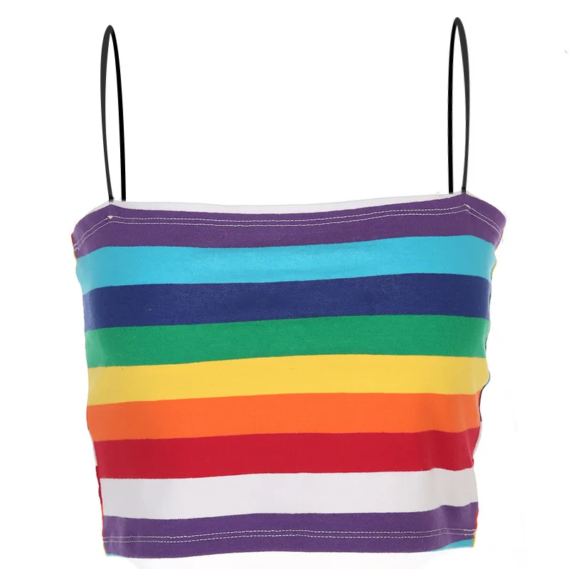 

Women Cute Crop Top Summer Camis Crop Top Female Casual Tank Tops Vest Woman Sleeveless Cool Streetwear Club High Street