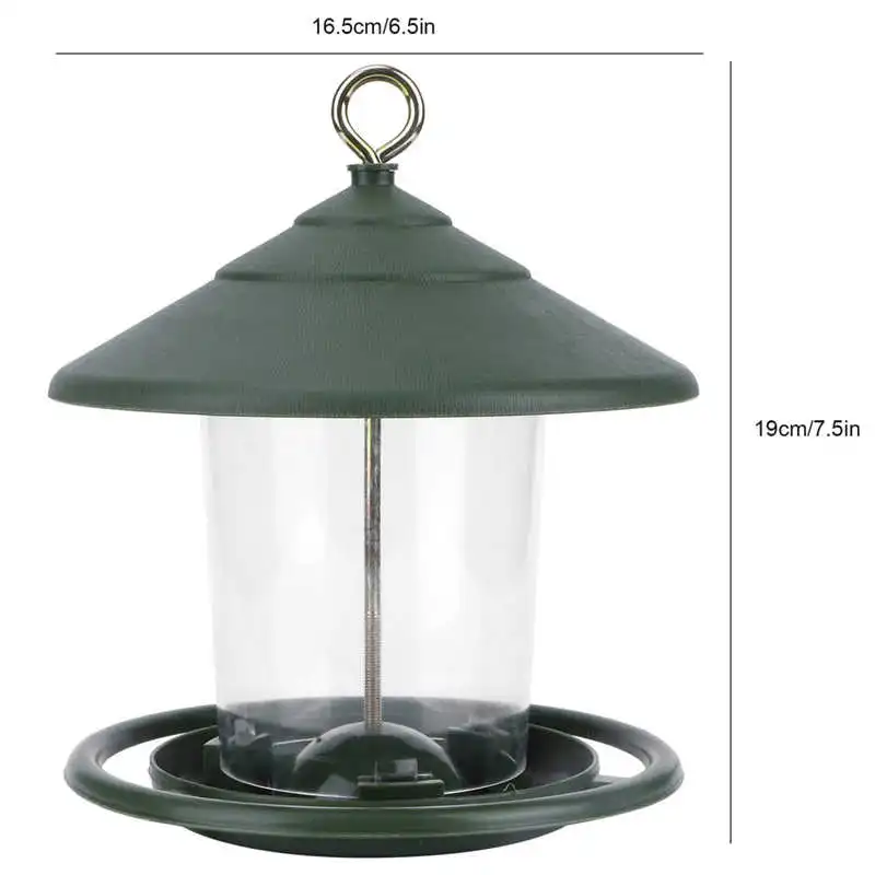 

Outdoor Bird Feeder Outdoor Hanging Bird Feeder Food Container Birds Feeding Tools for Garden Yard Supplies Bird Food Feeding