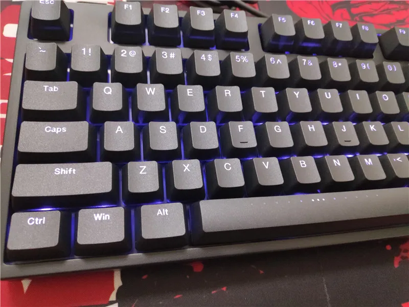 IKBC F108 F87 TKL механическая клавиатура без ключа синий светодиод cherry mx Переключатель коричневый синий белый led подсветка игровая клавиатура