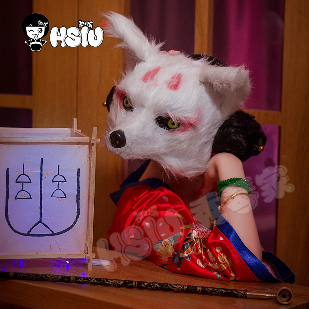 Маска из лисы реалистичный костюм белого лисьего цвета Маскарад на Хэллоуин и