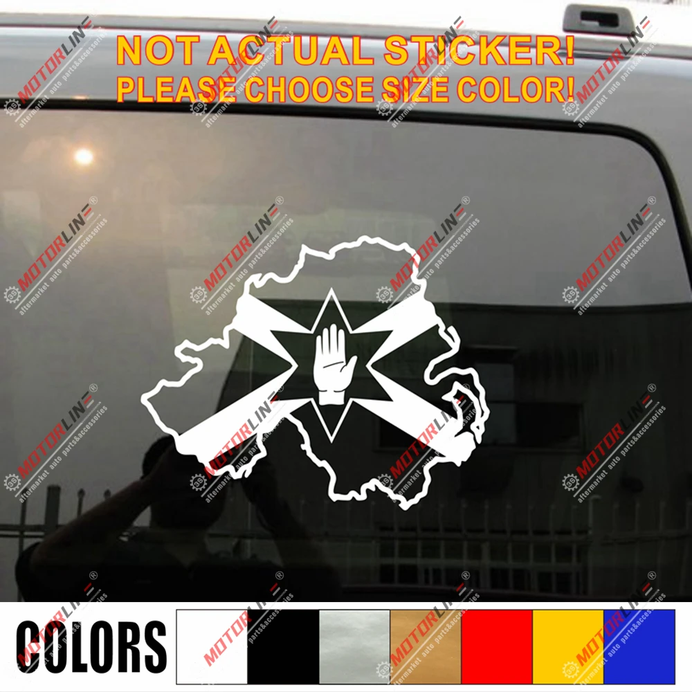 Наклейка на автомобиль с изображением флага Северной Ирландии в стиле Св.