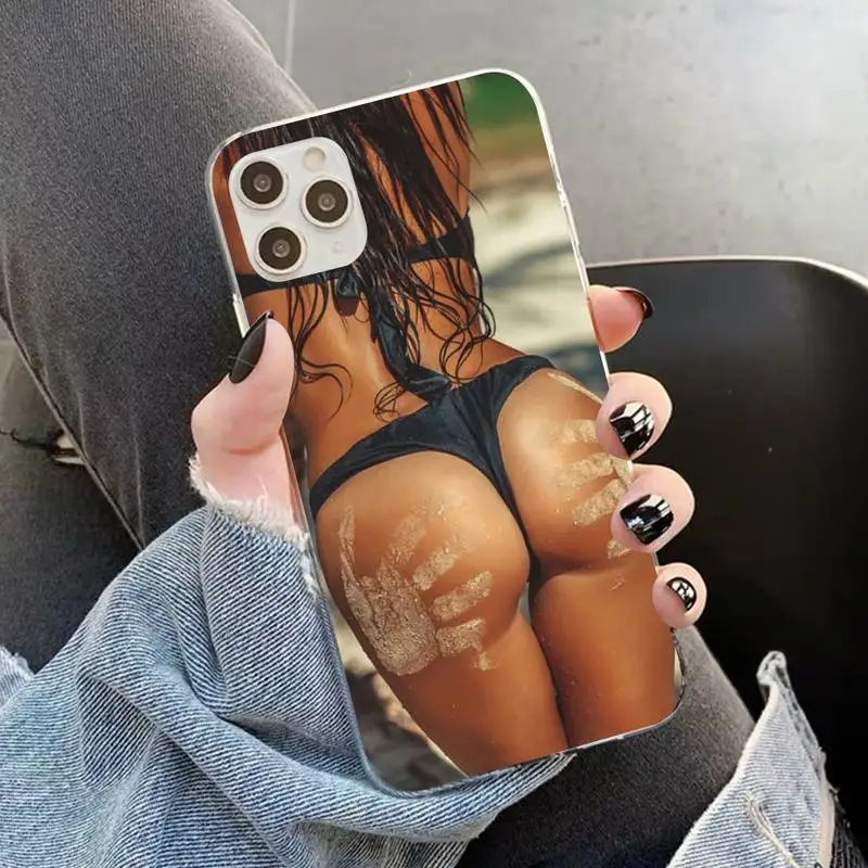 YNDFCMB Sexy ass Underwear Bikini Woman girl Phone Case for iPhone 11 12 pro XS MAX 8 7 6 6S Plus X 5S SE 2020 XR case | Мобильные
