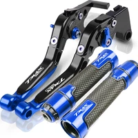 tmax560 logo adjustable motorcycle scooter brake clutch lever22mm handle grips handlebar for yamaha tmax t max 560 2019 2020