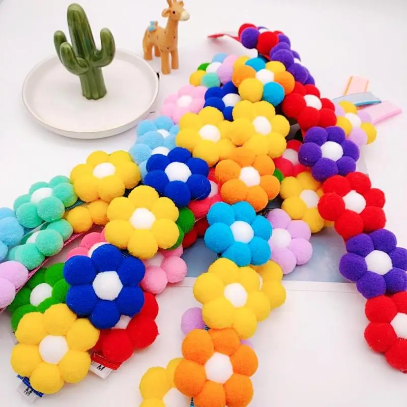 

Pet Puppy Dog Cat Collars Flower Necklace Decoration Adjustable Supplies Doggy Kitten French Bulldog Floral Collar Accessories