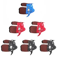 decut archery finger tab guard protection lhrh genuine leather aluminum sml for tradition bow hunting shooting arrow