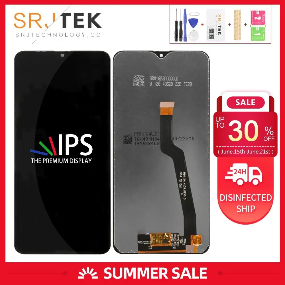 IPS для Samsung Galaxy M10 дисплей сенсорный экран дигитайзер панель сборка Замена 2019 ЖК SM