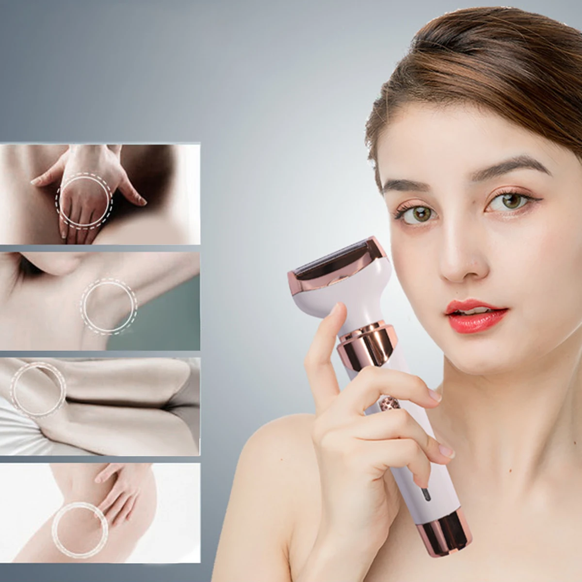 4 в 1 мужской триммер для волос электрический набор ухода USB перезаряжаемая Бритва