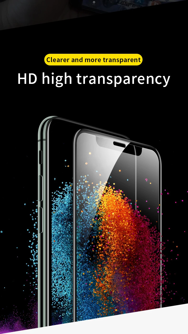 SmartDevil, матовое закаленное стекло для iphone 11 pro max, полное покрытие, защитная пленка, защита экрана 3 H, изогнутая, HD, жесткая пленка