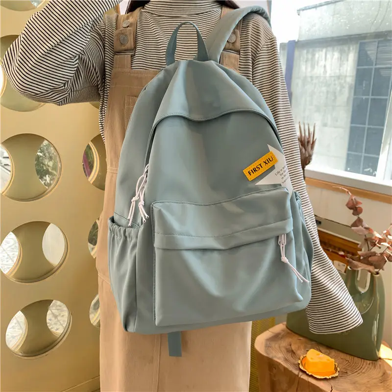 Школьные сумки для школьников среднего возраста, рюкзак для девочек-подростков, Женский нейлоновый рюкзак в консервативном стиле