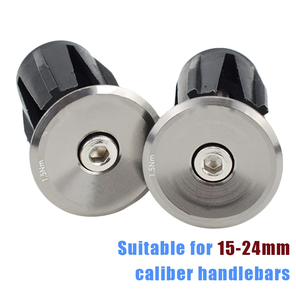 

Bicycle Grip Handlebar End Cap Aluminium Alloy Lock MTB Mountain Handle Bar Grips End Plugs For Bike Handlebar Parts
