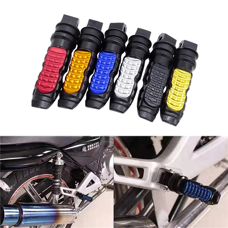 

1 Pair Universal Aluminum Motorbike Pedal Modification Motorcycle Rear Passenger Foot Pegs Pedals Footrest Scooter Foot-Peg