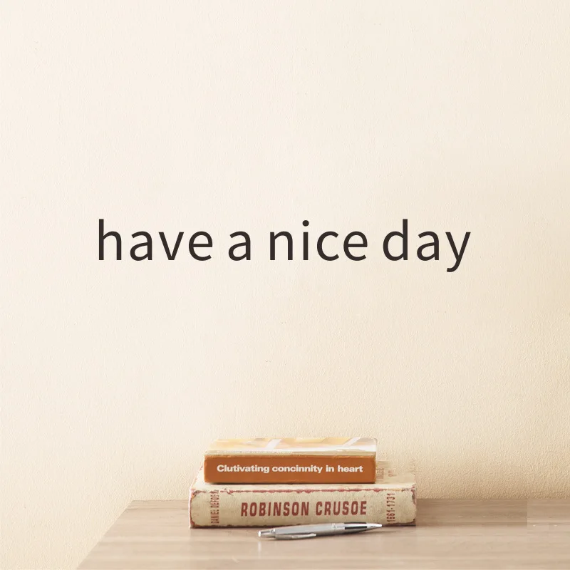 8 видов стилей слова имеют хороший день наклейки на стену домашний Декор Гостиная