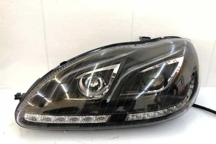 АКД Автомобиль Стайлинг фара для BENZ W220 светодиодный фонарь 1999-2005 S320 S350 светодиодный DRL динамический сигнал Hid Биксеноновые авто аксессуары