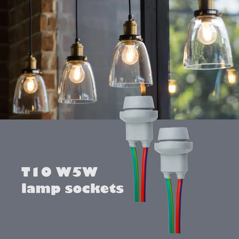 

A pair of T10 W5W lamp sockets