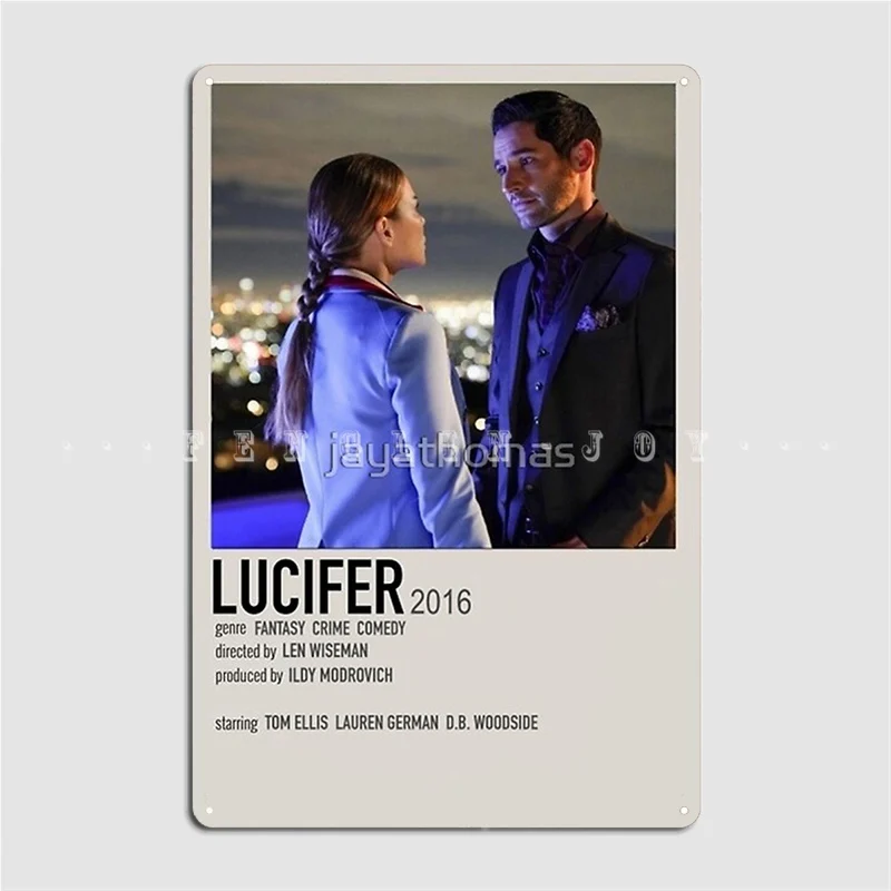 

Минималистичный Полярный плакат Lucifer, металлический плакат для клубной вечеринки, постеры с рисунком для клубной вечеринки, персонализиров...