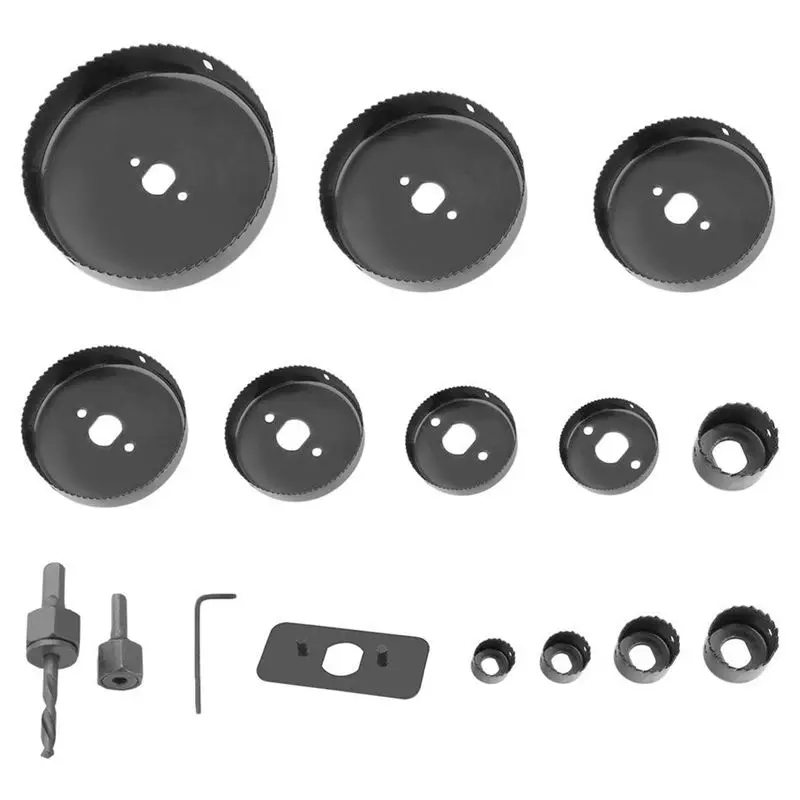 

16Pcs/Set Carbide Drill Bits Wood Drills Tapper Hole Saw Set Holing Tools For Woodworking