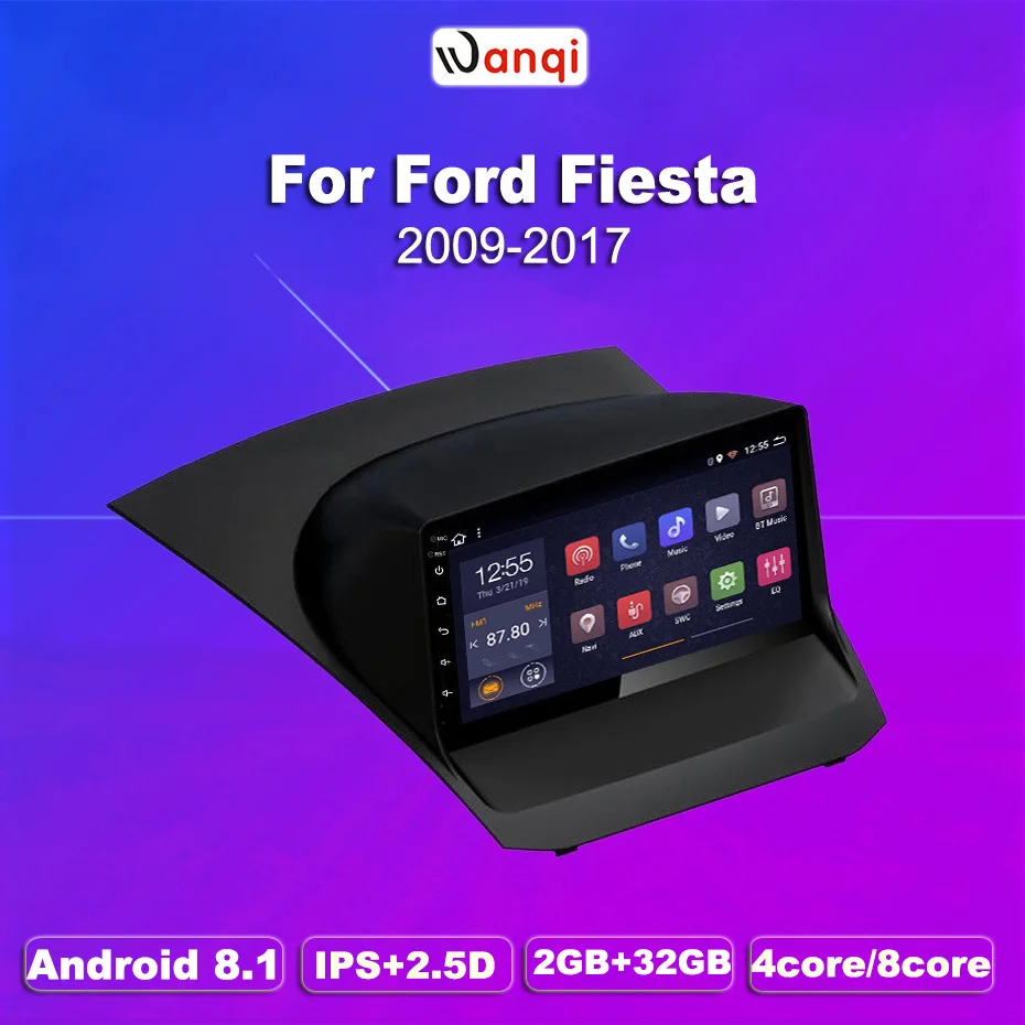 2G ram 32G rom 9 дюймов Android 8 1 Автомобильная dvd навигационная система для Ford Fiesta 2009 2017
