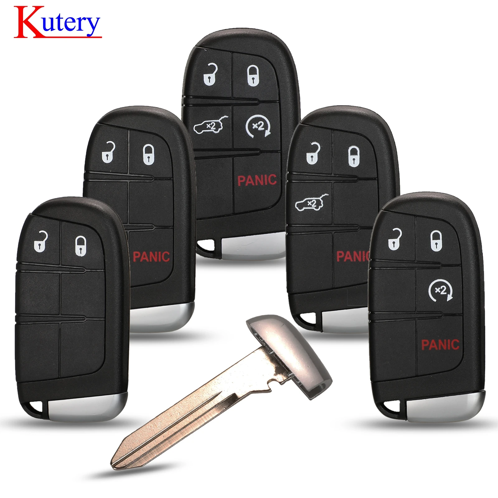Смарт чехол kutery 2/3/4/5btn для автомобиля Jeep Grand Cherokee Dodge Ram 1500 Journey Charger Dart Challenger Durango
