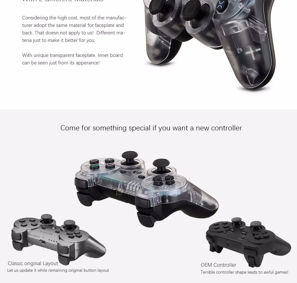 Беспроводной Bluetooth геймпад игровой контроллер для sony PS3 Playstation 3 SIXAXIS контроллер ПК Джойстик с противоскользящим захватом