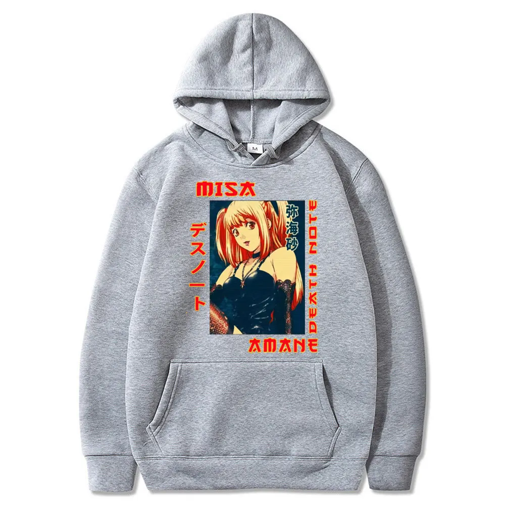 Ретро Death Note Миса Амане толстовки с капюшоном рисунками из аниме Демисезонный для