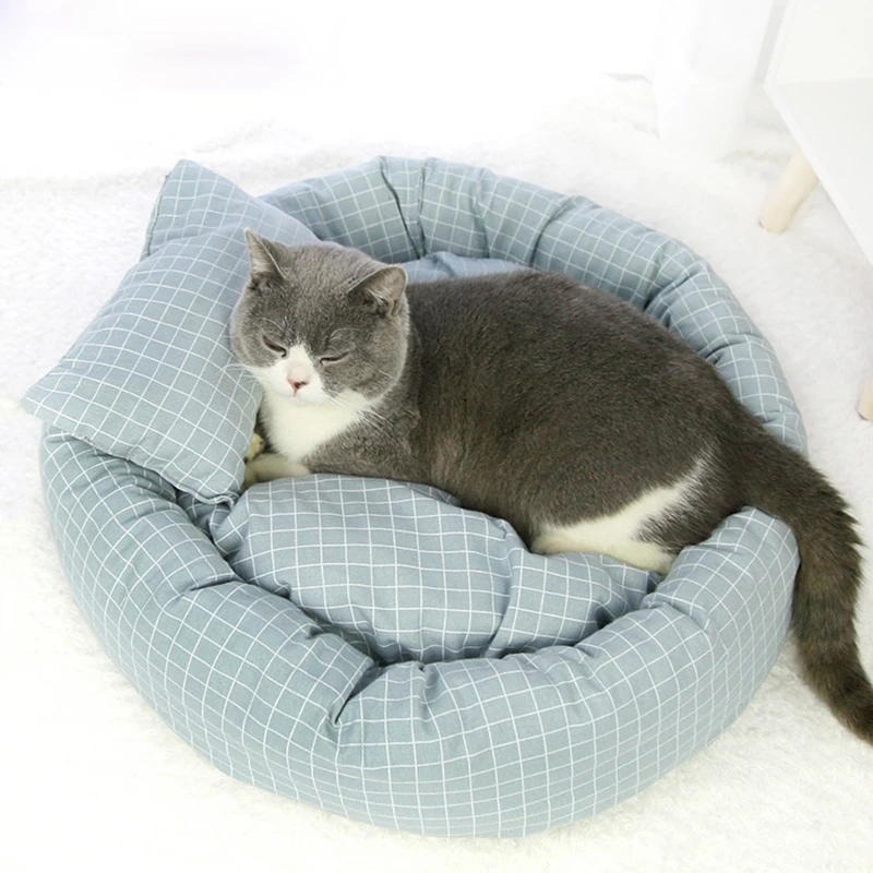 Hoopet Pet Cat диван для отдыха яйцо Tart образный дом PP Хлопок кошка кровать мягкий плюшевый Кот коврики большая корзина собака матрас товары для домашних животных
