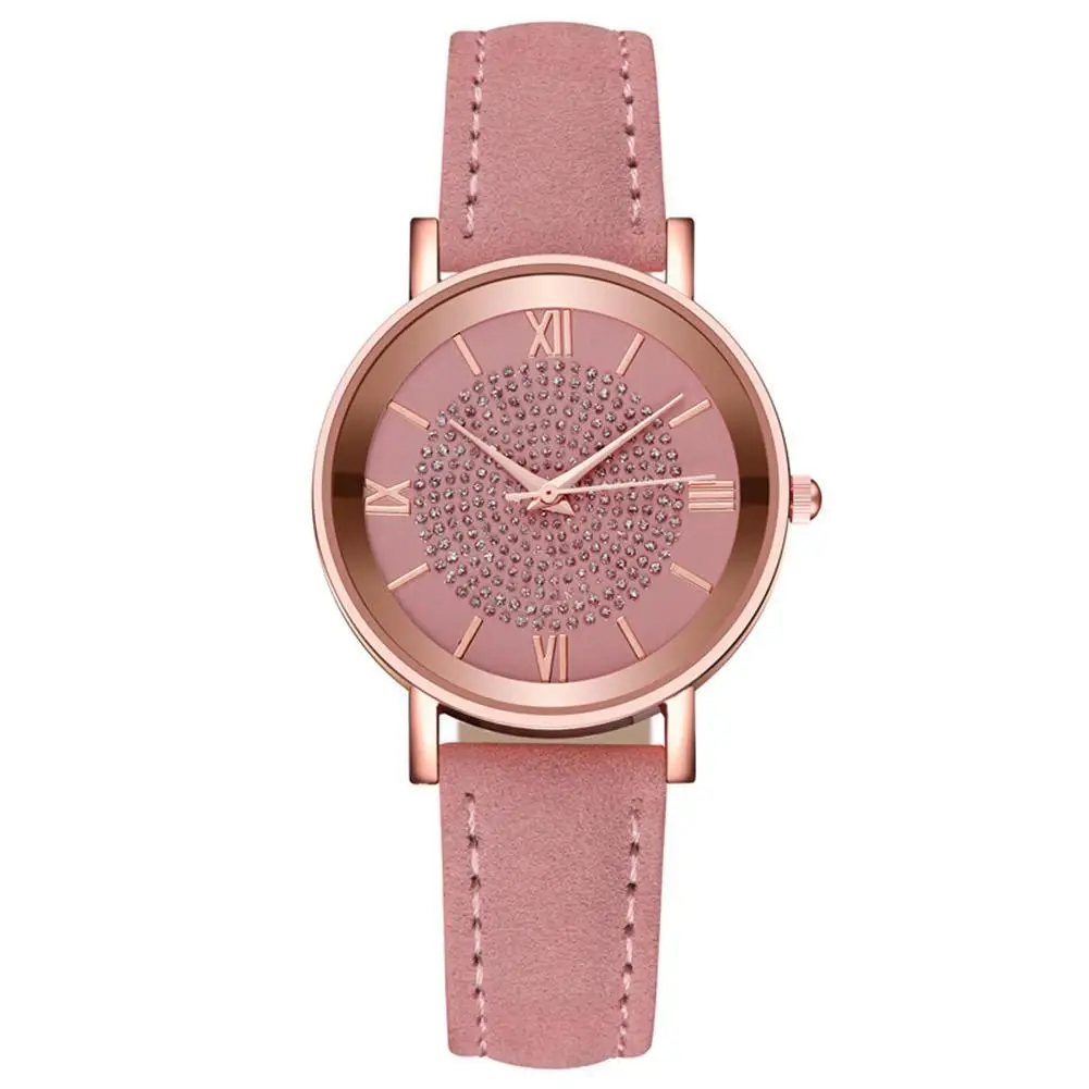 

Fashion Women's Luxury Watches Quartz Watch Steel Dial Frosted Strap Casual Bracelet Quartz Wrist Watch Clock Gift