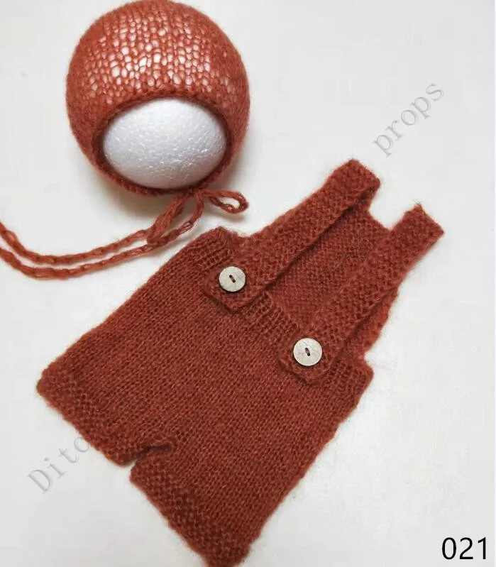 Accesorios de fotograf&iacute;a para reci&eacute;n nacido, pantalones de mohair + diadema, ropa de fotograf&iacute;a-4